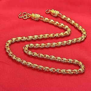 Gold Plated Dragon Viking Double Headed Byzantine Necklace